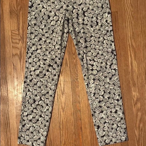 Orange Black and White Pattern Polka Dot Trousers - Picture 7 of 15